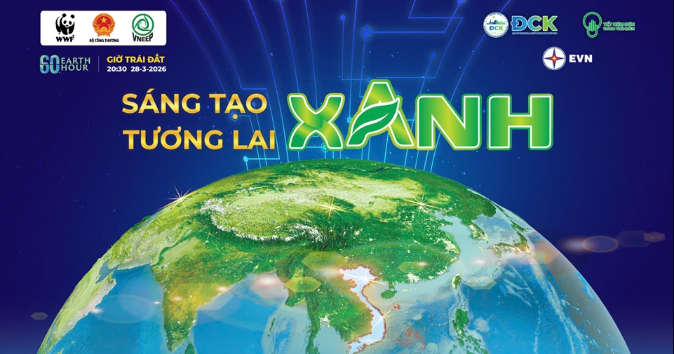 Bộ nhận diện phong trào "Toàn dân sử dụng năng lượng tiết kiệm hiệu quả và hưởng ứng Chiến dịch Giờ Trái đất năm 2026"