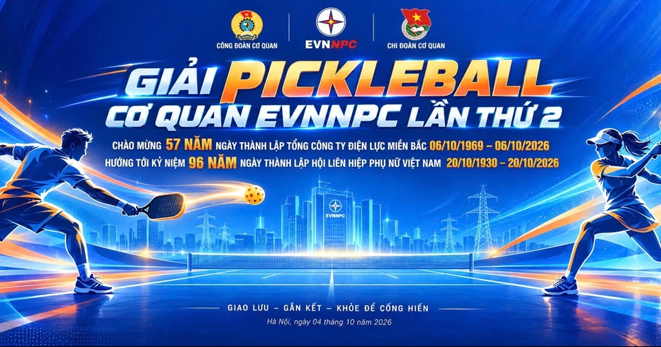 Sôi nổi trước thềm Giải Pickleball Cơ quan EVNNPC lần thứ II
